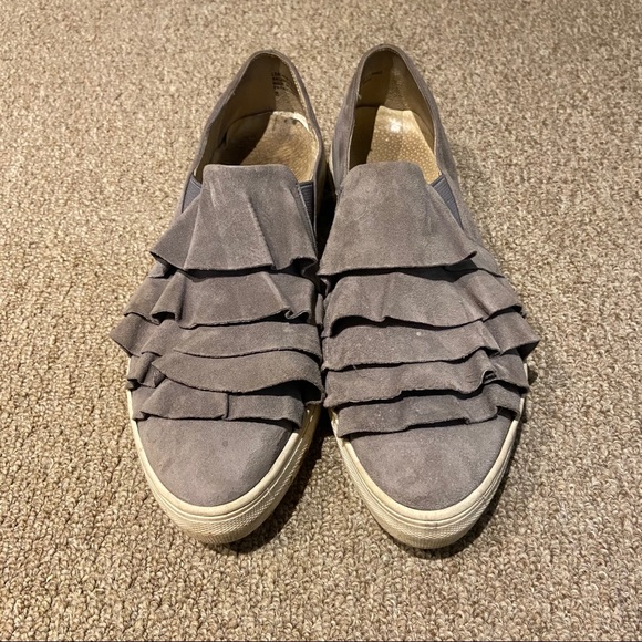 Suede Seychelles ruffle sneakers - Picture 4 of 8